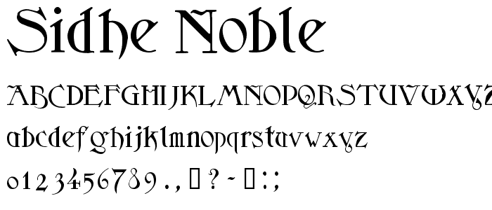 Sidhe Noble font